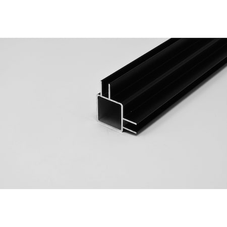 Eztube 2-Way Extended Captive Fin Extrusion for 1/4in Panel Panel  Black, 84in L x 1in W x 1in H 100-260S BK 7